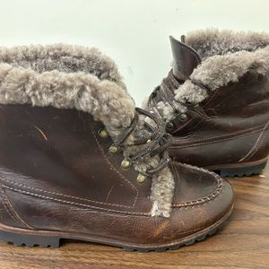 Cole Haan Vintage Insulated Leather Ankle Boots